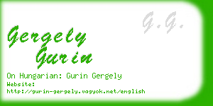 gergely gurin business card